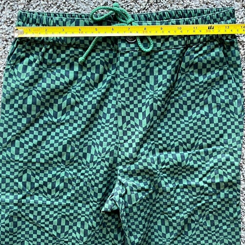 Paloma Wool Green Checkered Pants Wmn XS 80s Style Geometric Shabby Chic Retro - Picture 5 of 8